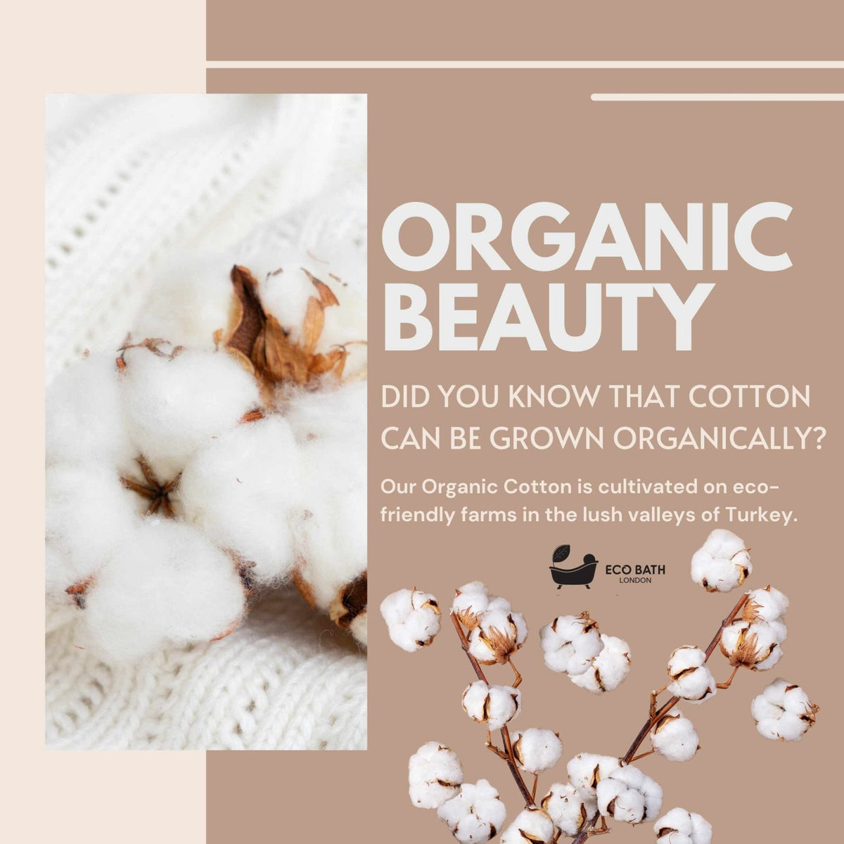 Organic Cotton Face Flannels 30x30cm