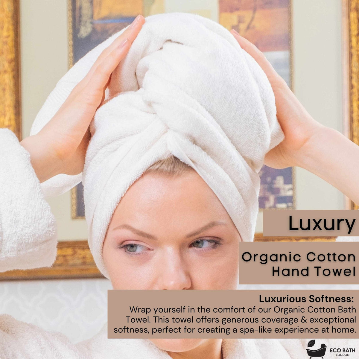 Organic Cotton Hand Towel - 50x100cm