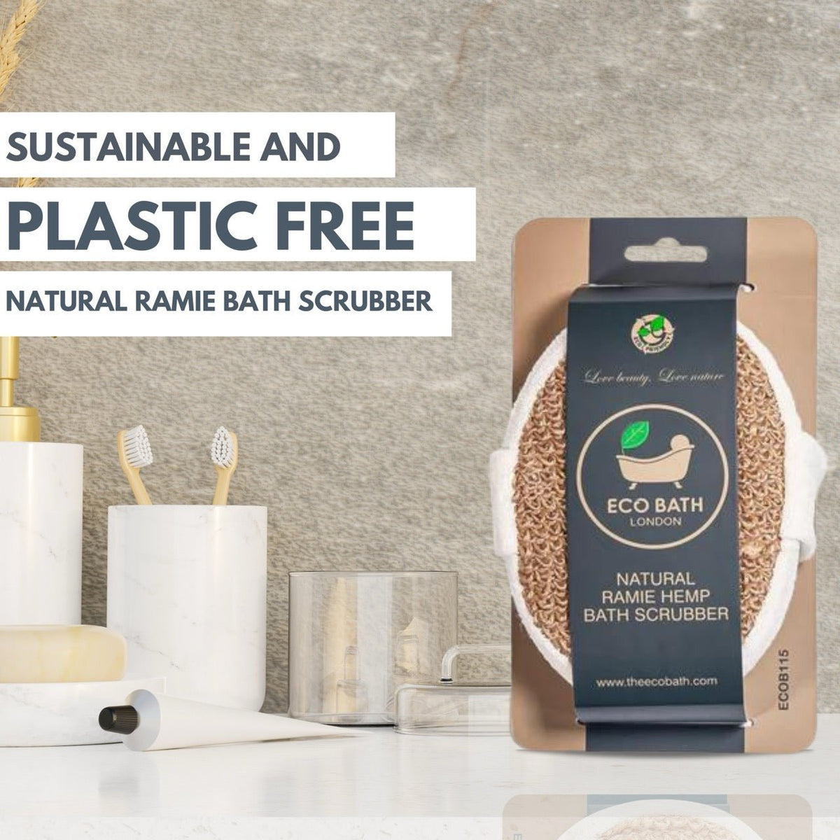Natural Ramie Bath Scrubber