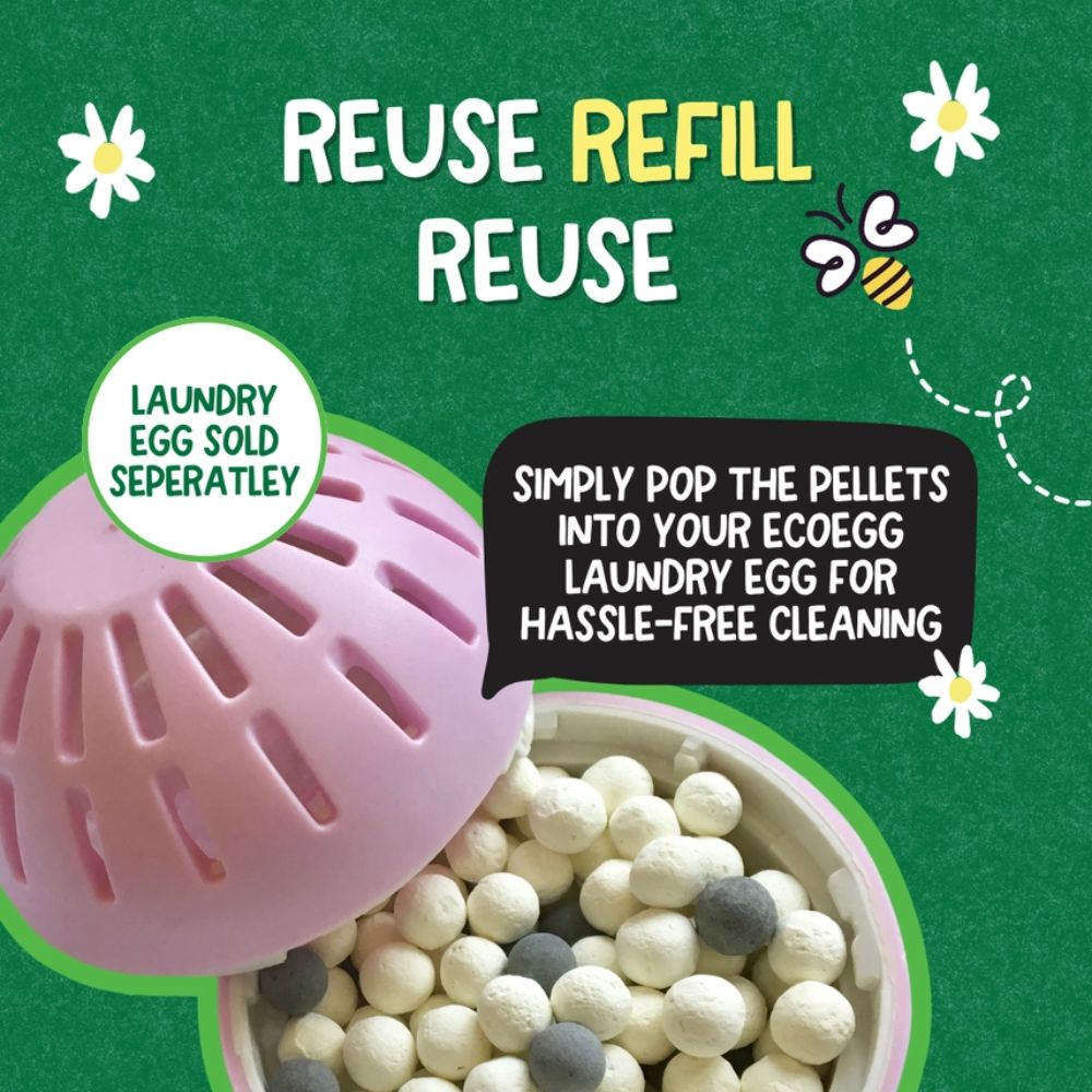 Spring Blossom Detergent Refill Pellets - Eco Washing, 50 Washes