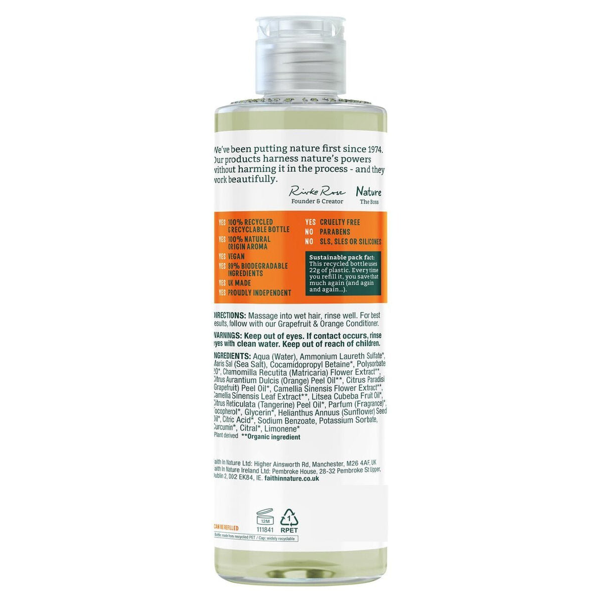 Grapefruit & Orange Shampoo – 400ml