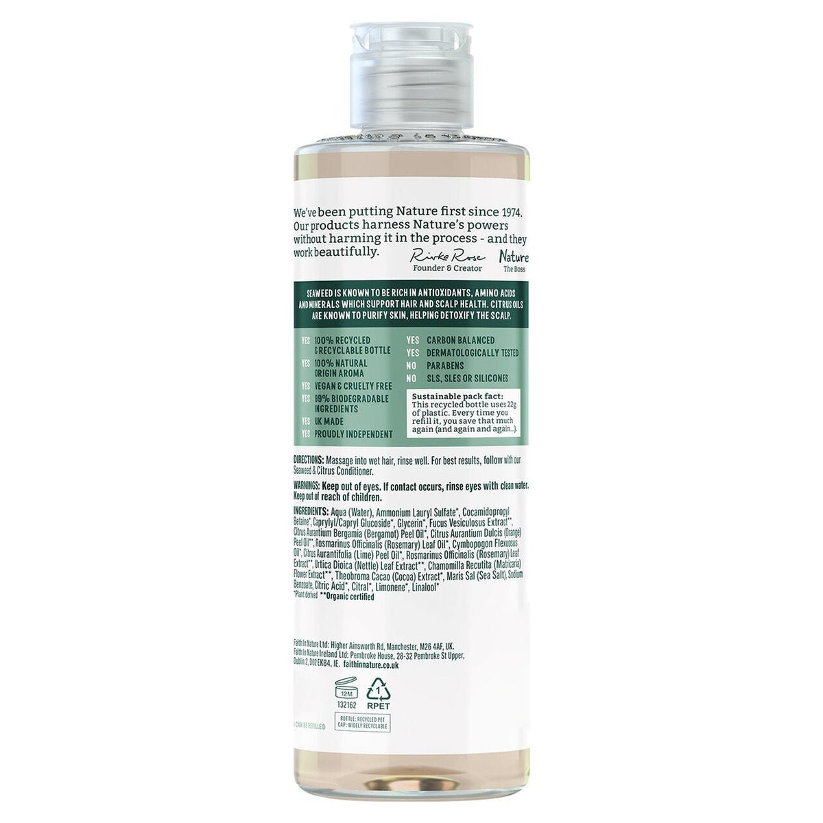 Seaweed & Citrus Shampoo – 400ml