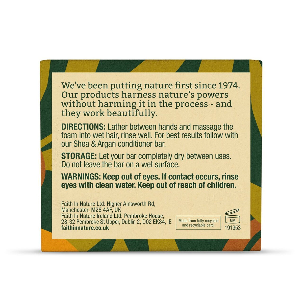 Shea & Argan Shampoo Bar – 85g