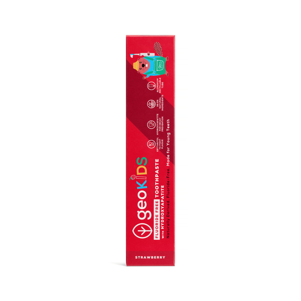 Kids Fluoride-Free Toothpaste with Hydroxyapatite – Strawberry