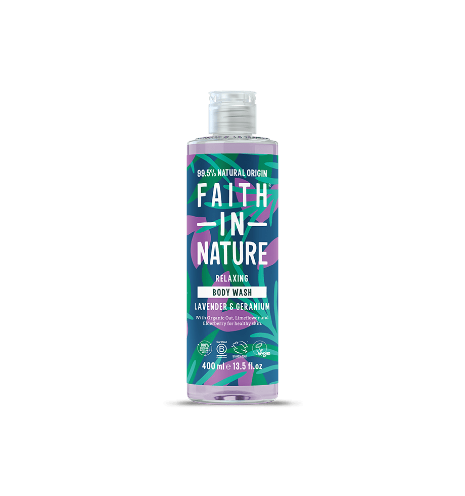 Lavender & Geranium Body Wash 400ml – 99.5% Natural Origin