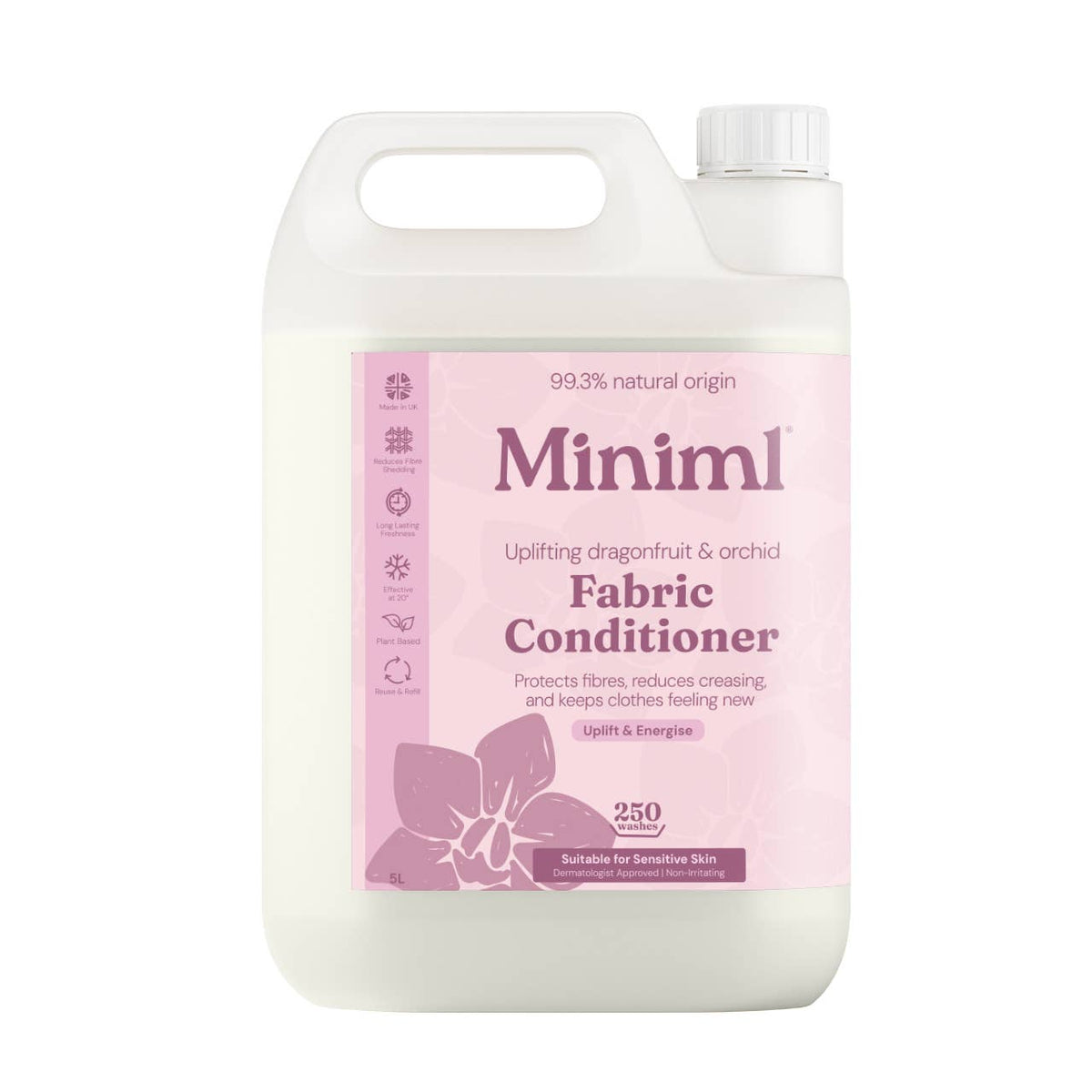Fabric Conditioner Pink Dragonfruit + Orchid 5L Softening & Freshness
