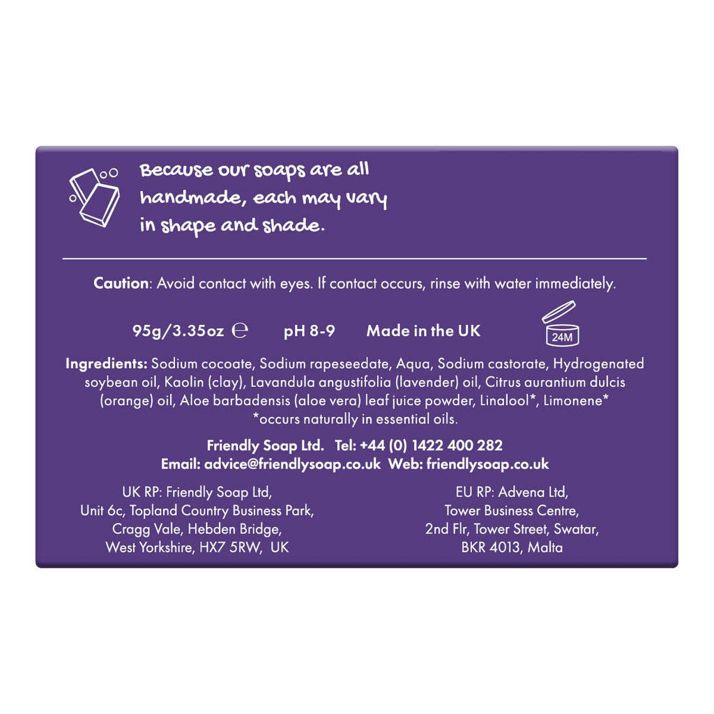 Shaving Soap Bar – Fragrance-Free or Orange & Lavender – Plastic-Free
