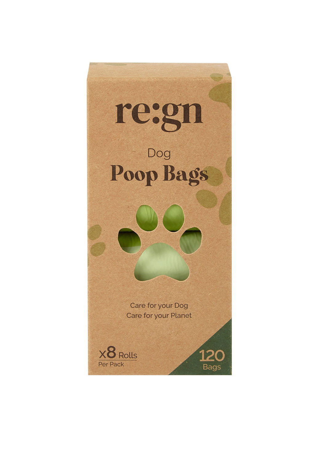Re:gn Extra Thick & Strong Compostable Dog Poop Bags - 120 Bags