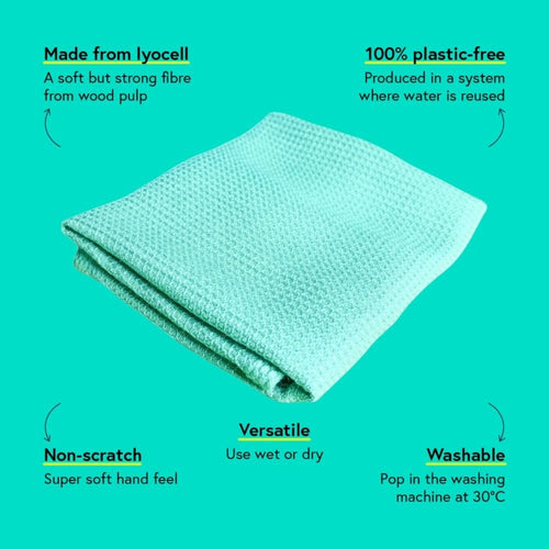 All-Purpose Cleaning Cloths 3-Pack | Plastic-Free Lyocell Cloths